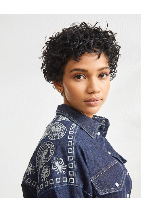Denim Shirt - NAVY BLUE